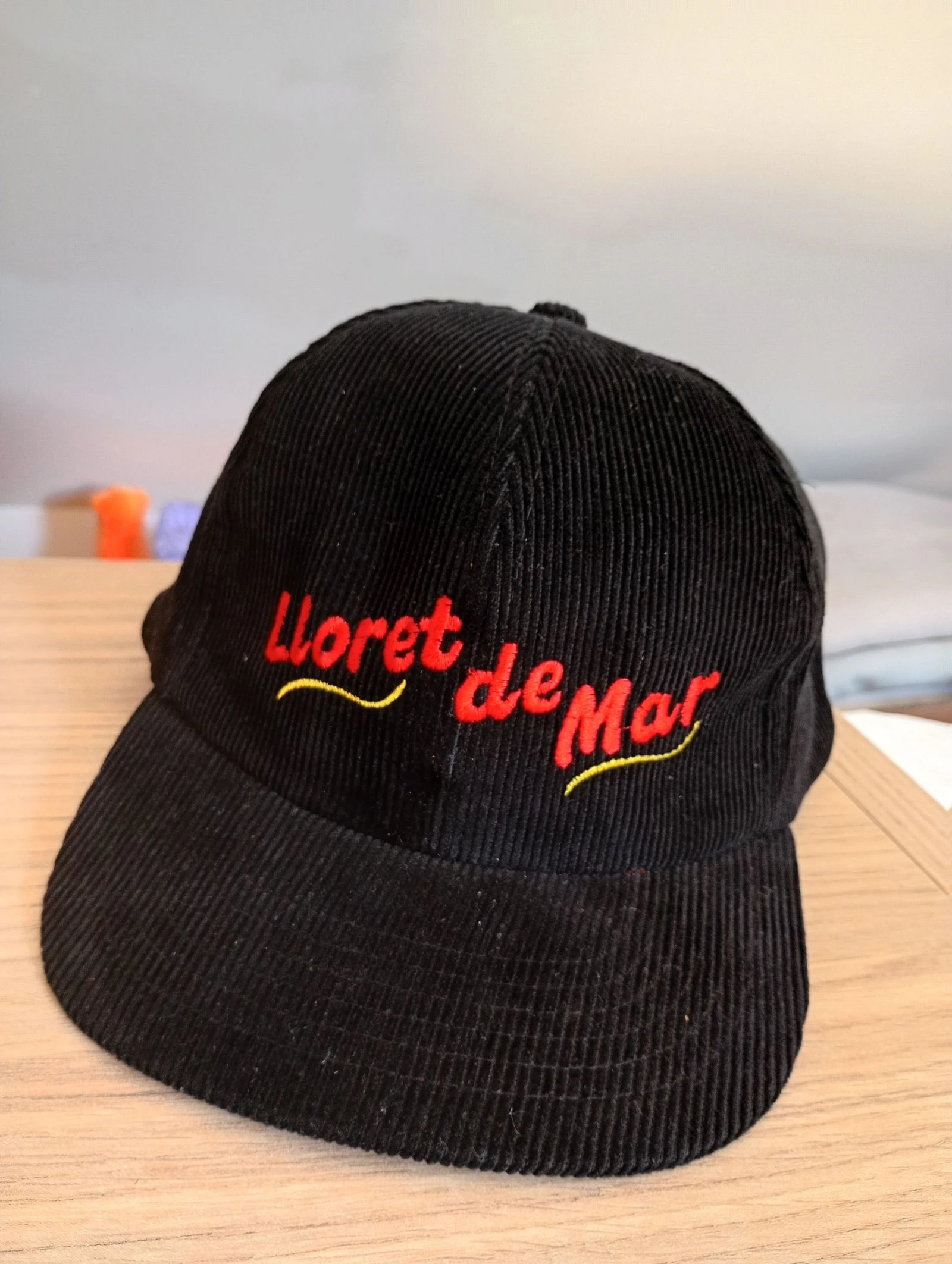 Vintage 90s snapback cap black velvet – photo 4